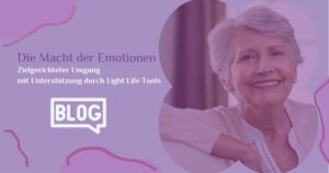 Emotionen:Person nutzt Light-Life Tools für emotionale Balance und Selbstkontrolle